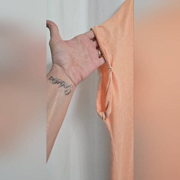 We The Free Light Coral Short Sleeve Top - Picture 2 of 5